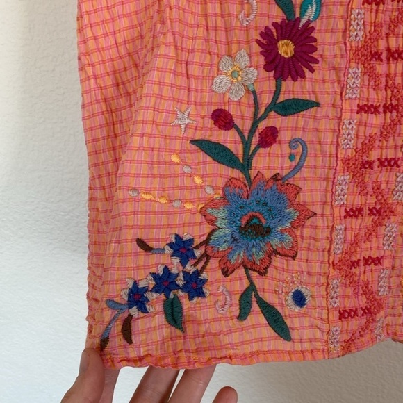 Johnny Was Olinda puff sleeve effortless blouse medium EUC - Picture 4 of 9